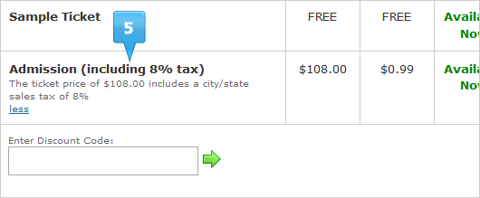 include tax in ticket price