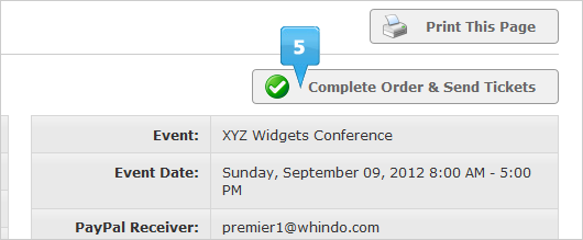 Sell tickets offline