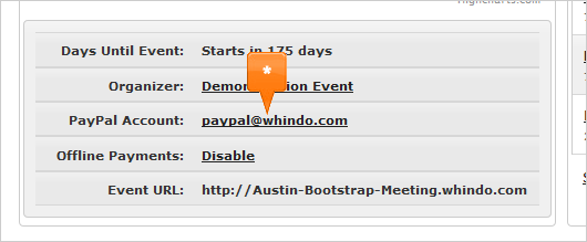 update paypal account in whindo